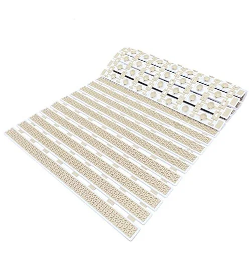 Stripes Shower Mat Anti Slip for Shower, Kitchen, Wet Area, Laundry Room Indoor Outdoor, Non Skid (Cream, 61cm x 45cm)